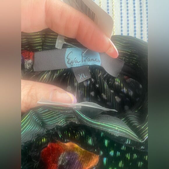 Anthropologie Eva Franco Mini Dress Womens Floral Velvet Multicolored Sz XL NWT - Picture 13 of 16